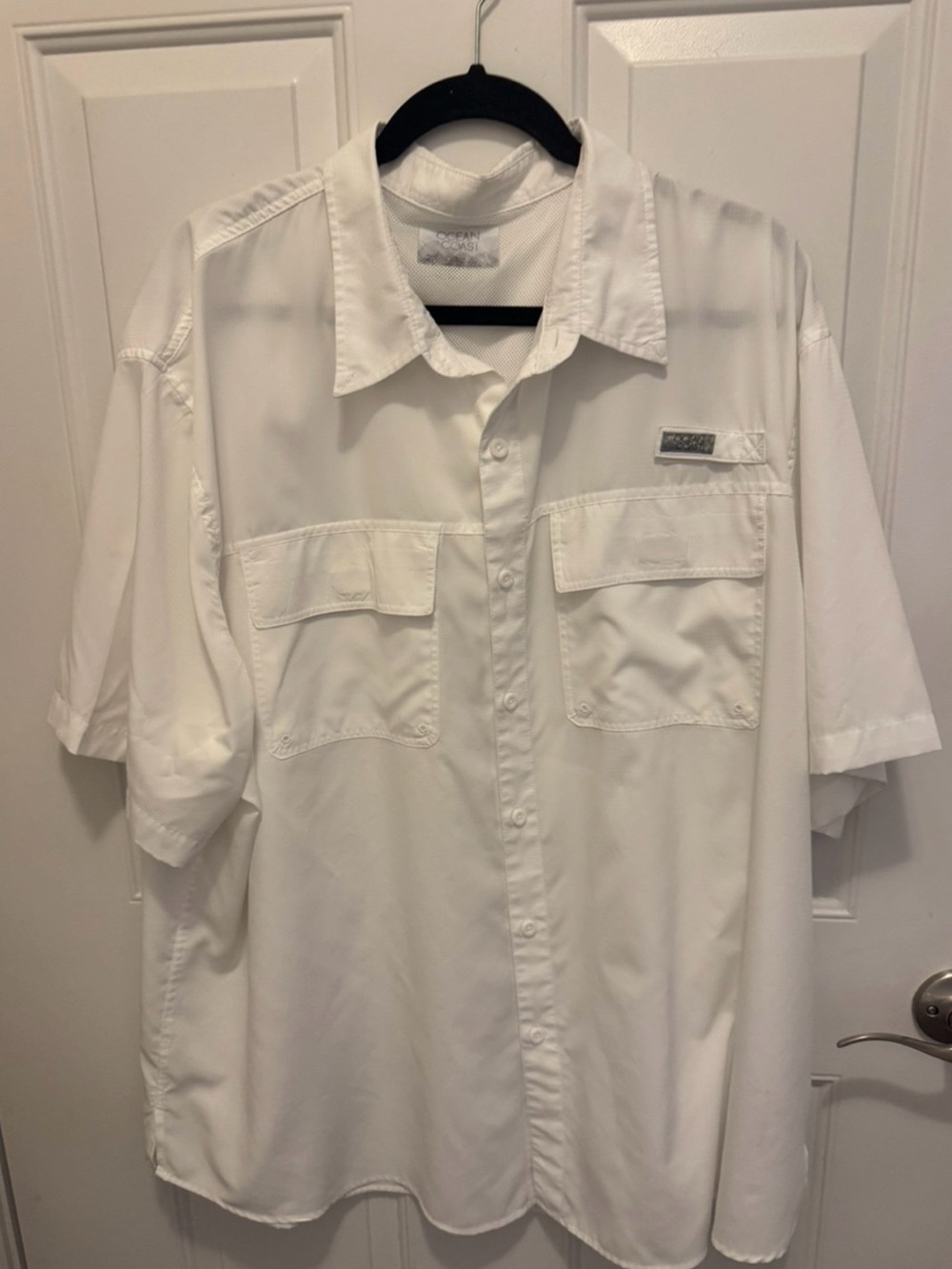Men's Ocean Coast Short-Sleeve Button-Up Shirt - White